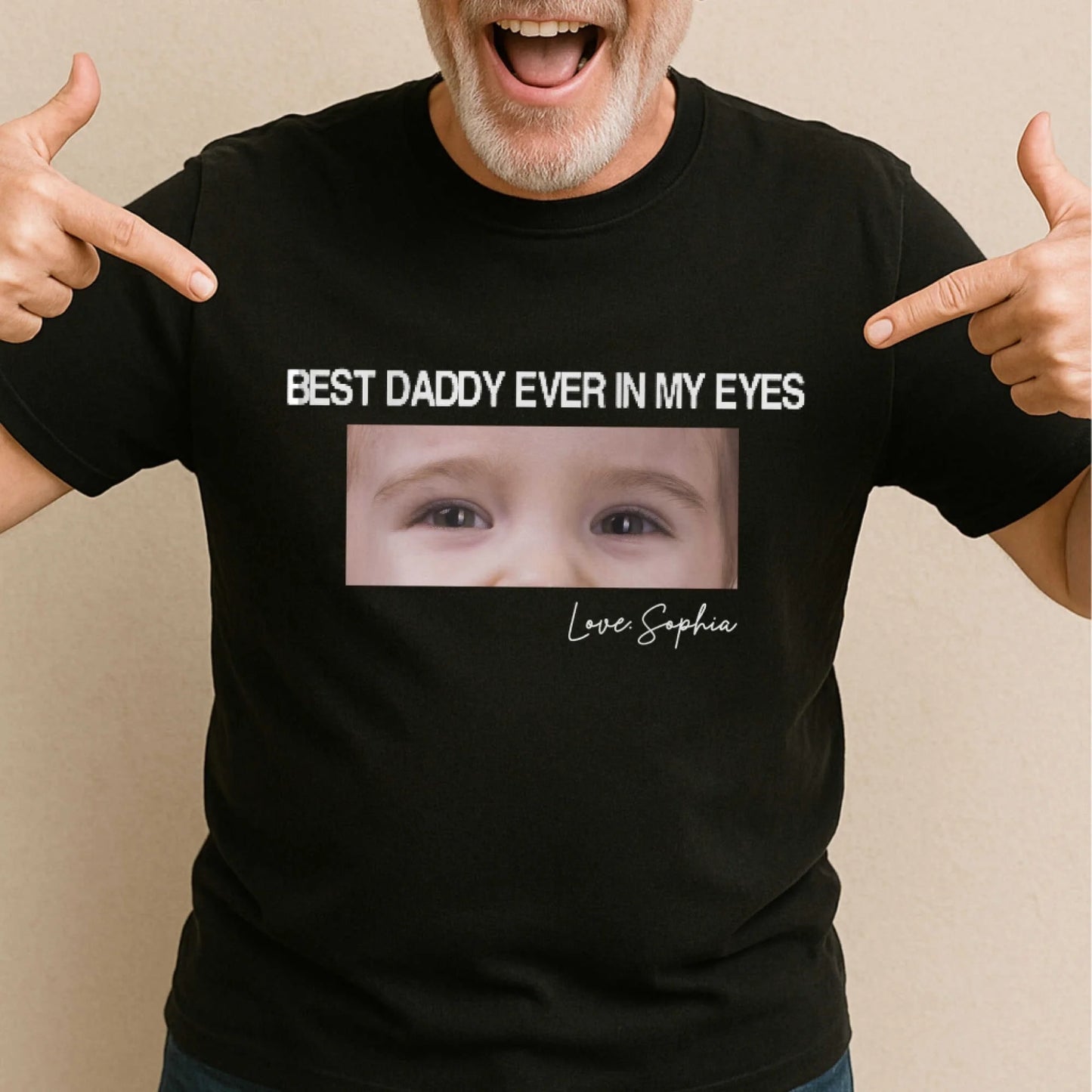 Best daddy ever in my eyes, Father's day T-shirt - Custom Choo