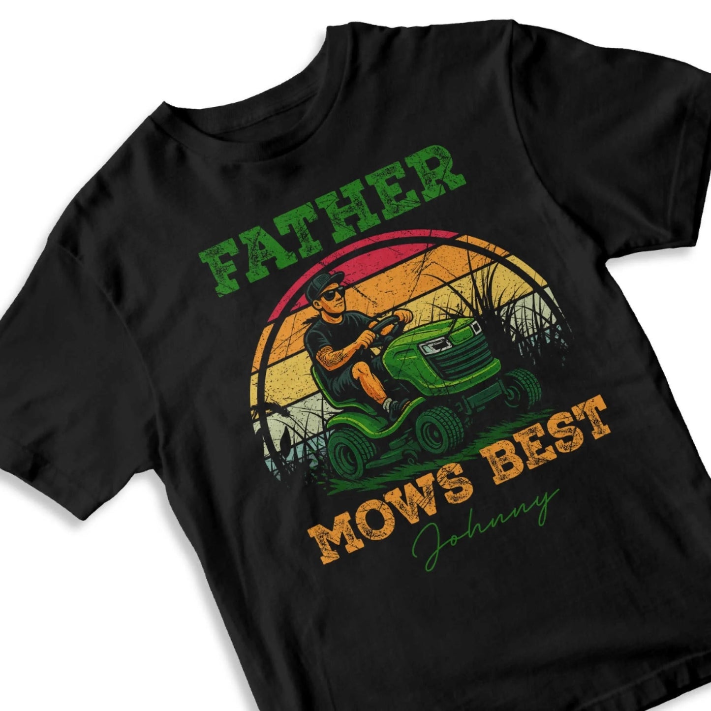 Father Mows Best - Gift For Dad, Father's Day - Custom Choo
