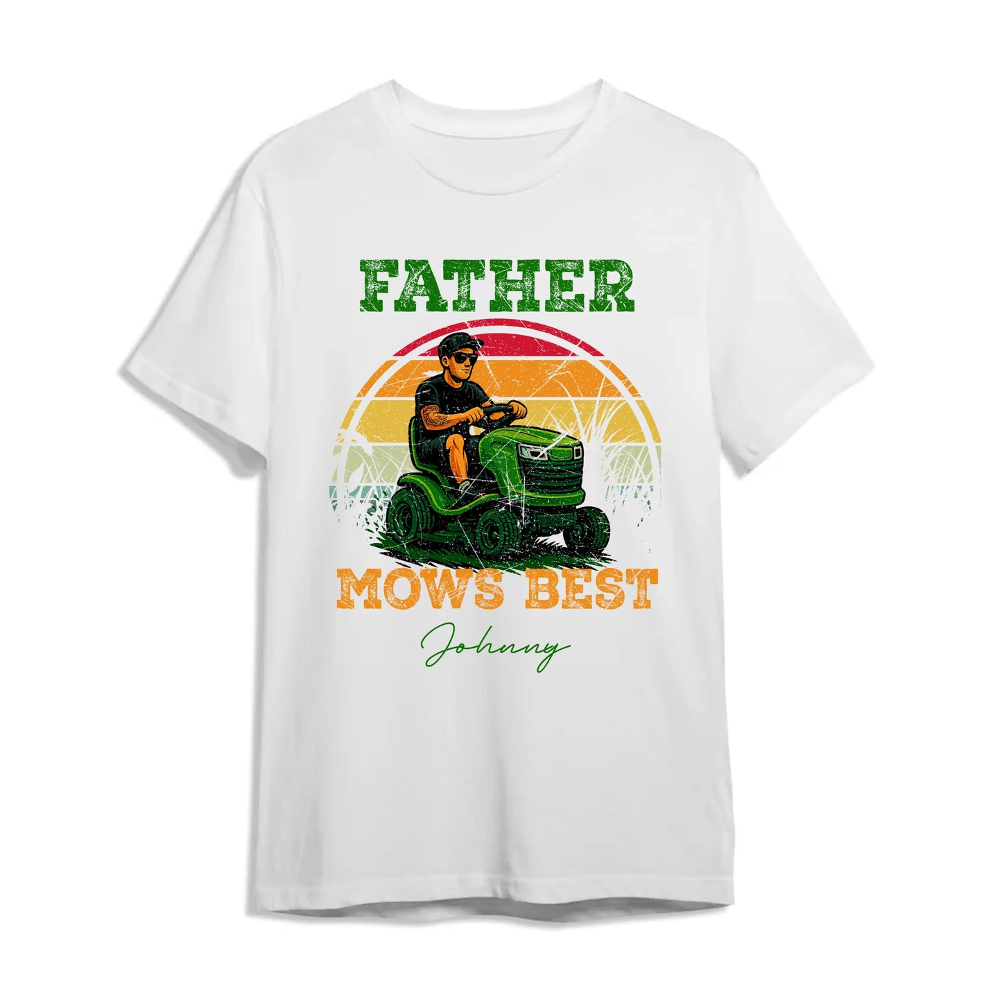 Father Mows Best - Gift For Dad, Father's Day - Custom Choo