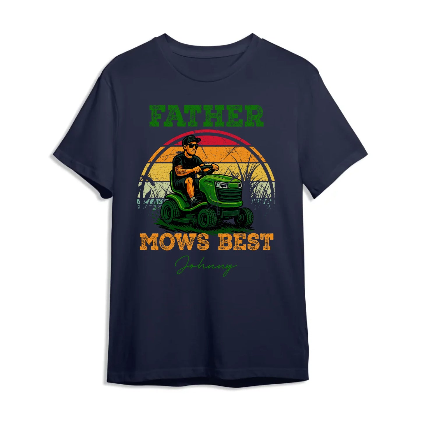 Father Mows Best - Gift For Dad, Father's Day - Custom Choo