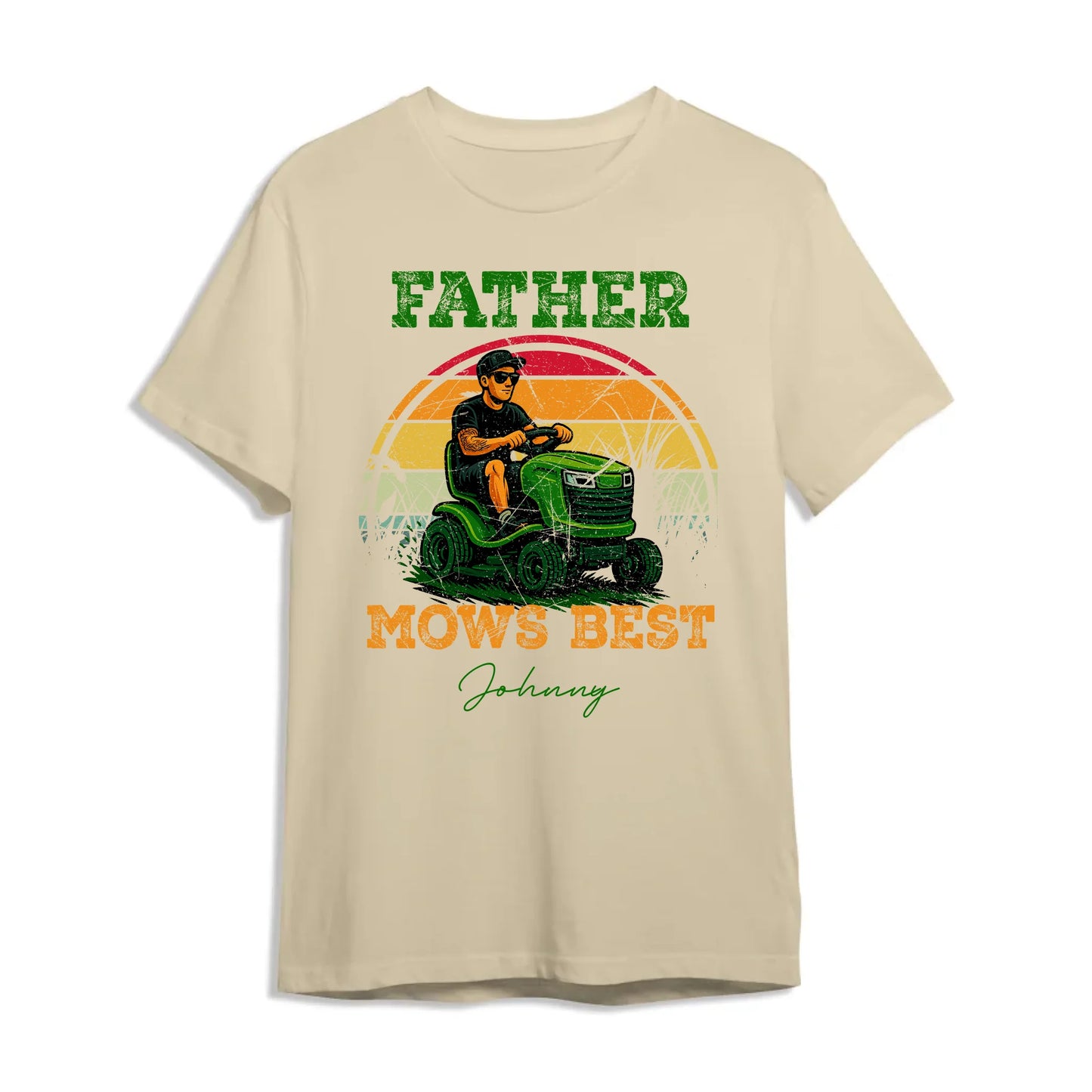 Father Mows Best - Gift For Dad, Father's Day - Custom Choo