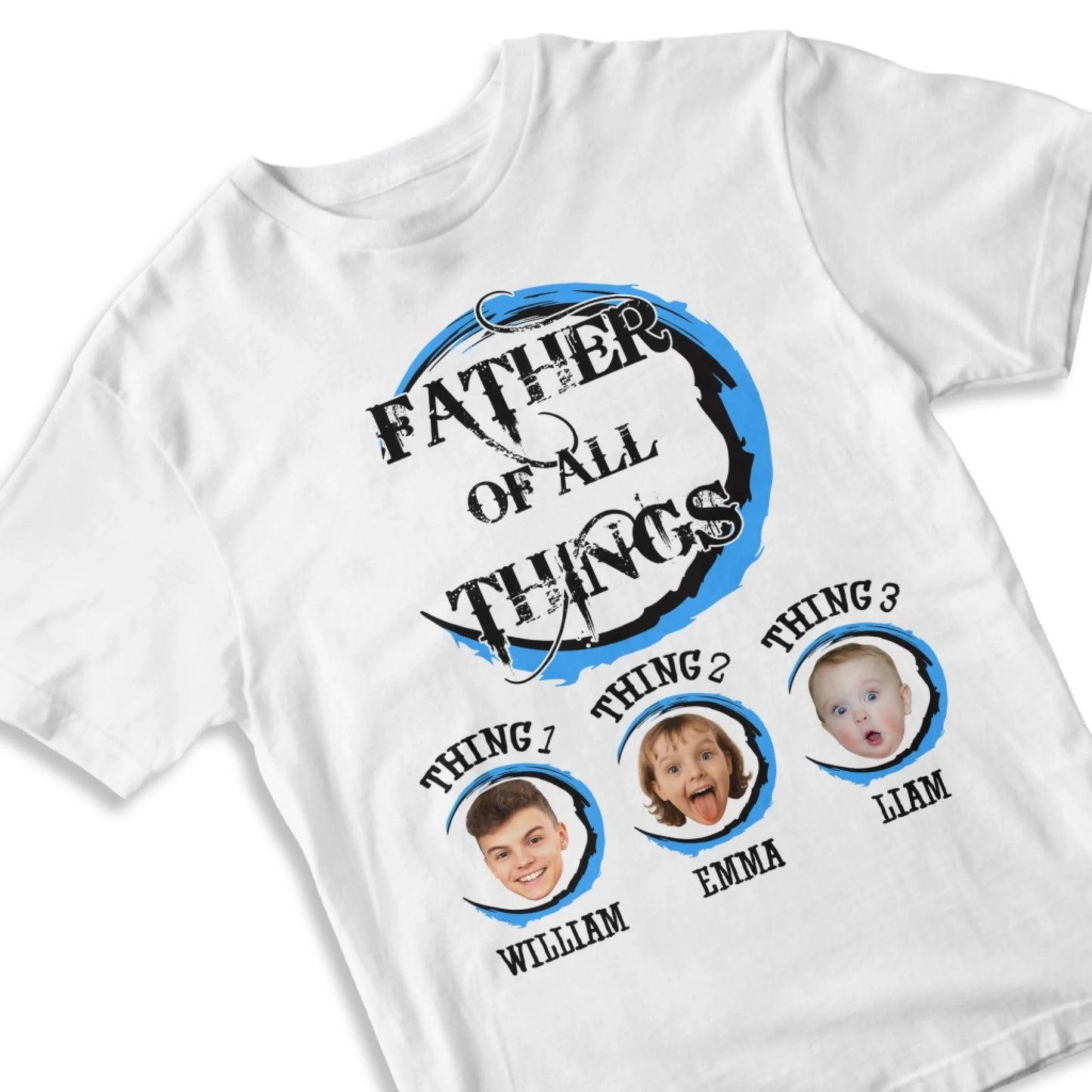 Personalized Father Of All The Things, Custom Kid's Photo And Name - Custom Choo