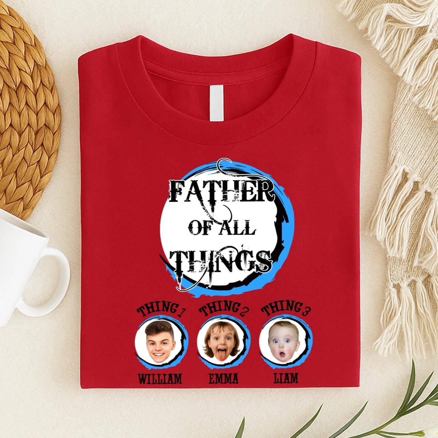 Personalized Father Of All The Things, Custom Kid's Photo And Name - Custom Choo