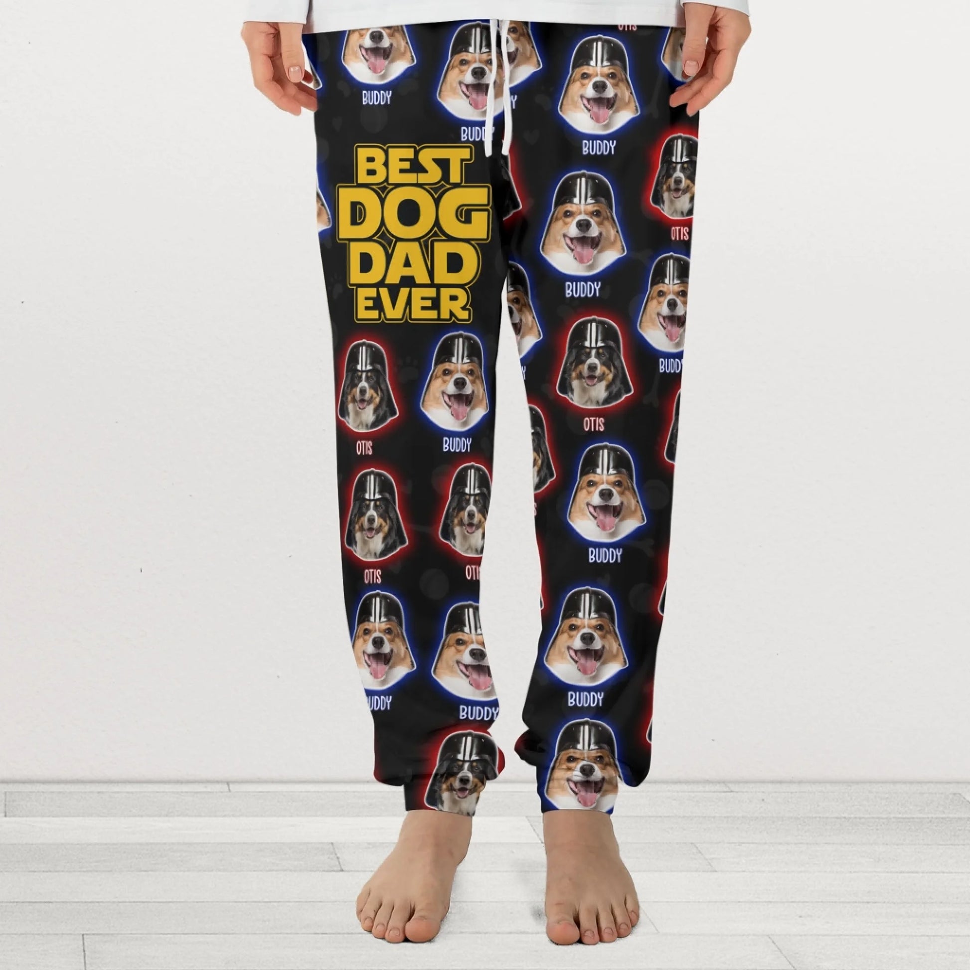Best Dog Dad Ever, Sweatpants gift for Dad, Custom Choo