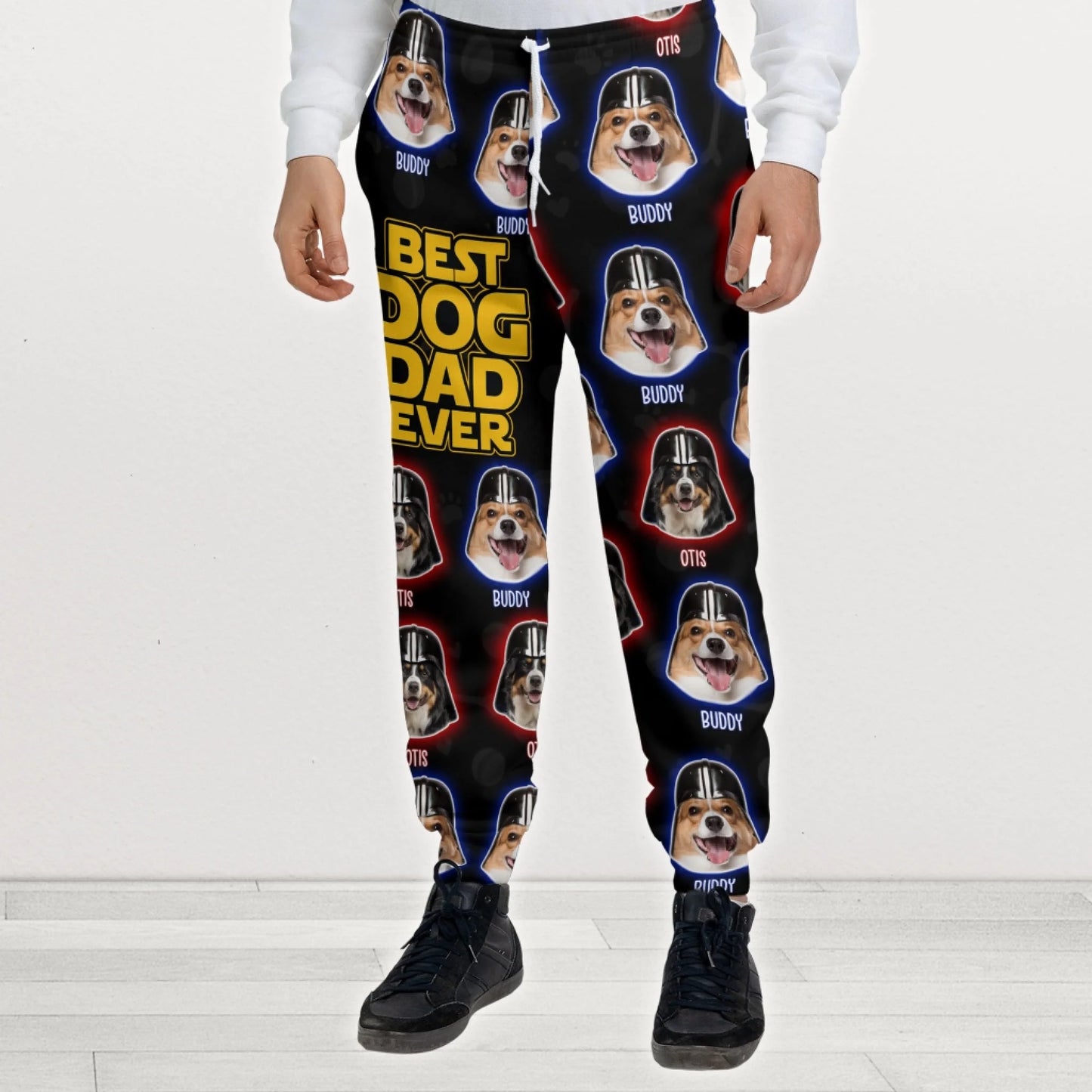 Best Dog Dad Ever, Sweatpants gift for Dad, Custom Choo