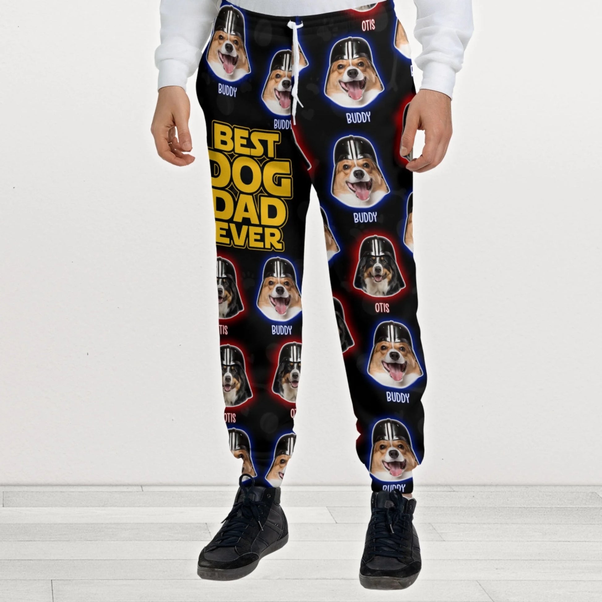 Best Dog Dad Ever, Sweatpants gift for Dad, Custom Choo
