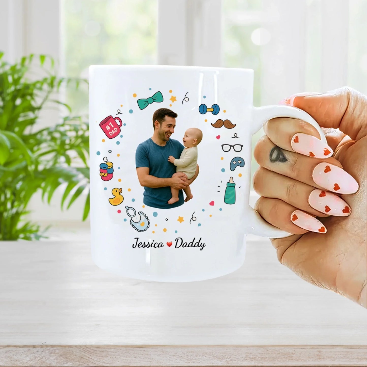 Our First Father's Day Together, Mug Gift For Dad - Custom Choo