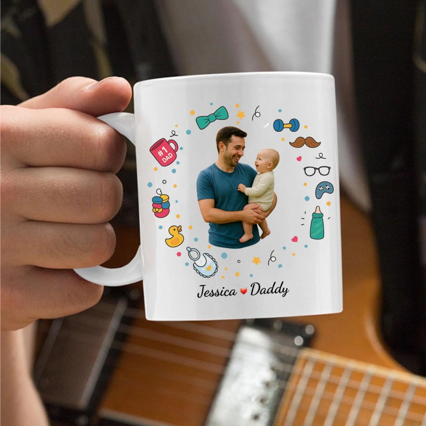 Our First Father's Day Together, Mug Gift For Dad - Custom Choo