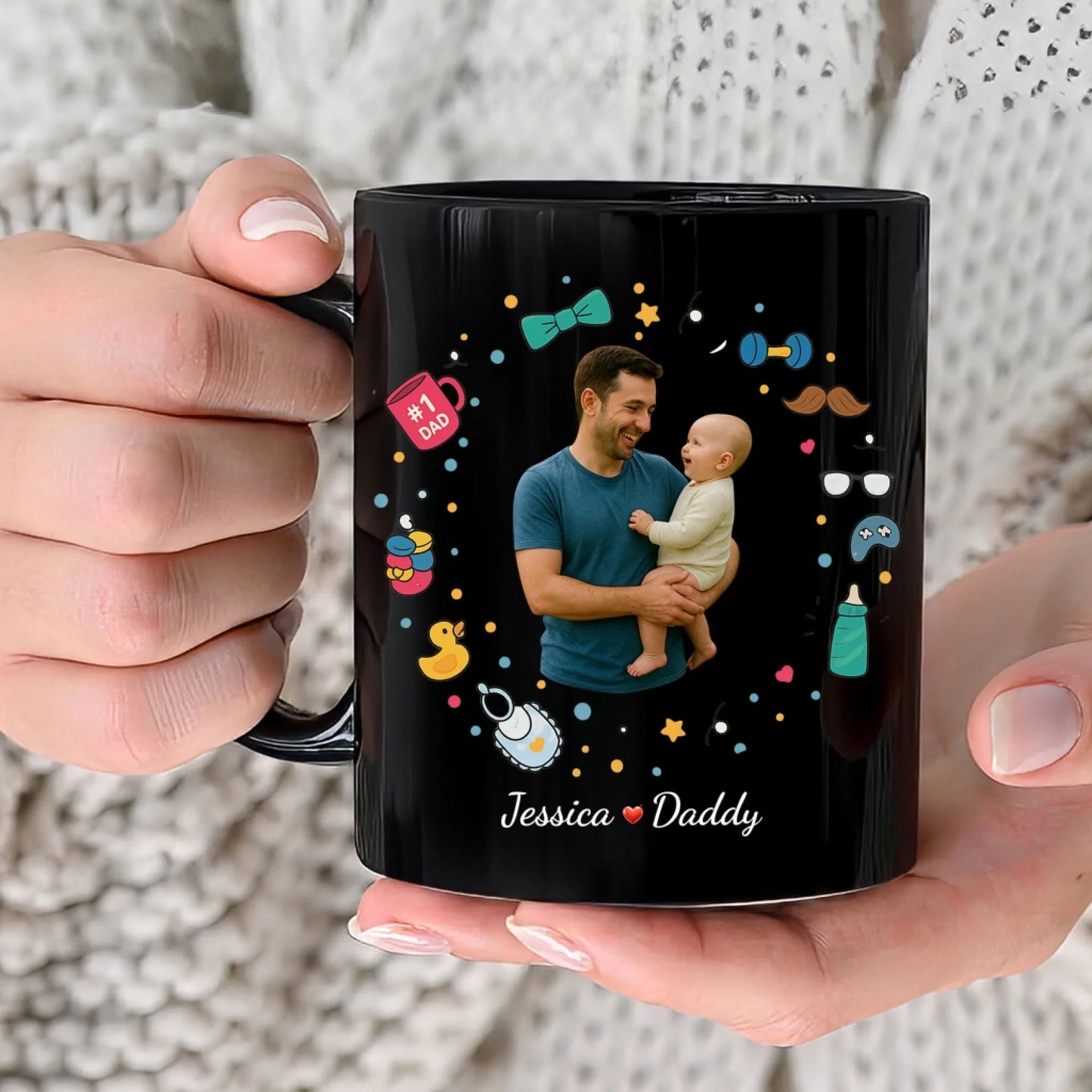 Our First Father's Day Together, Mug Gift For Dad - Custom Choo