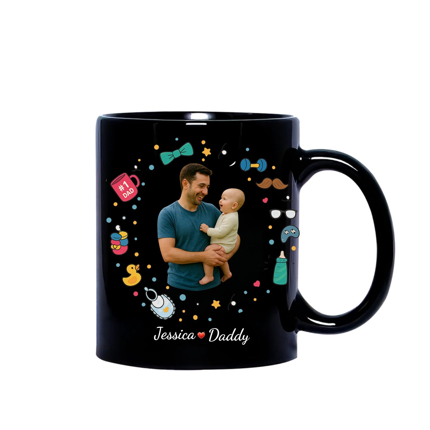 Our First Father's Day Together, Mug Gift For Dad - Custom Choo