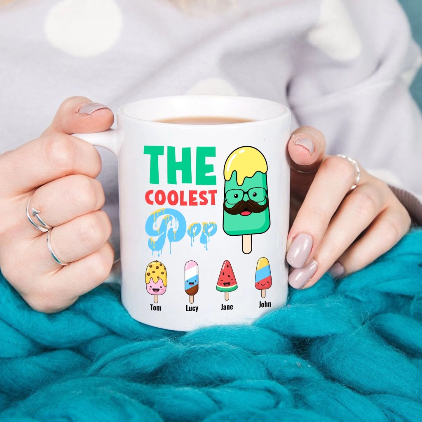 The Coolest Pop, Funny Mug, Gift for Dad - Custom Choo