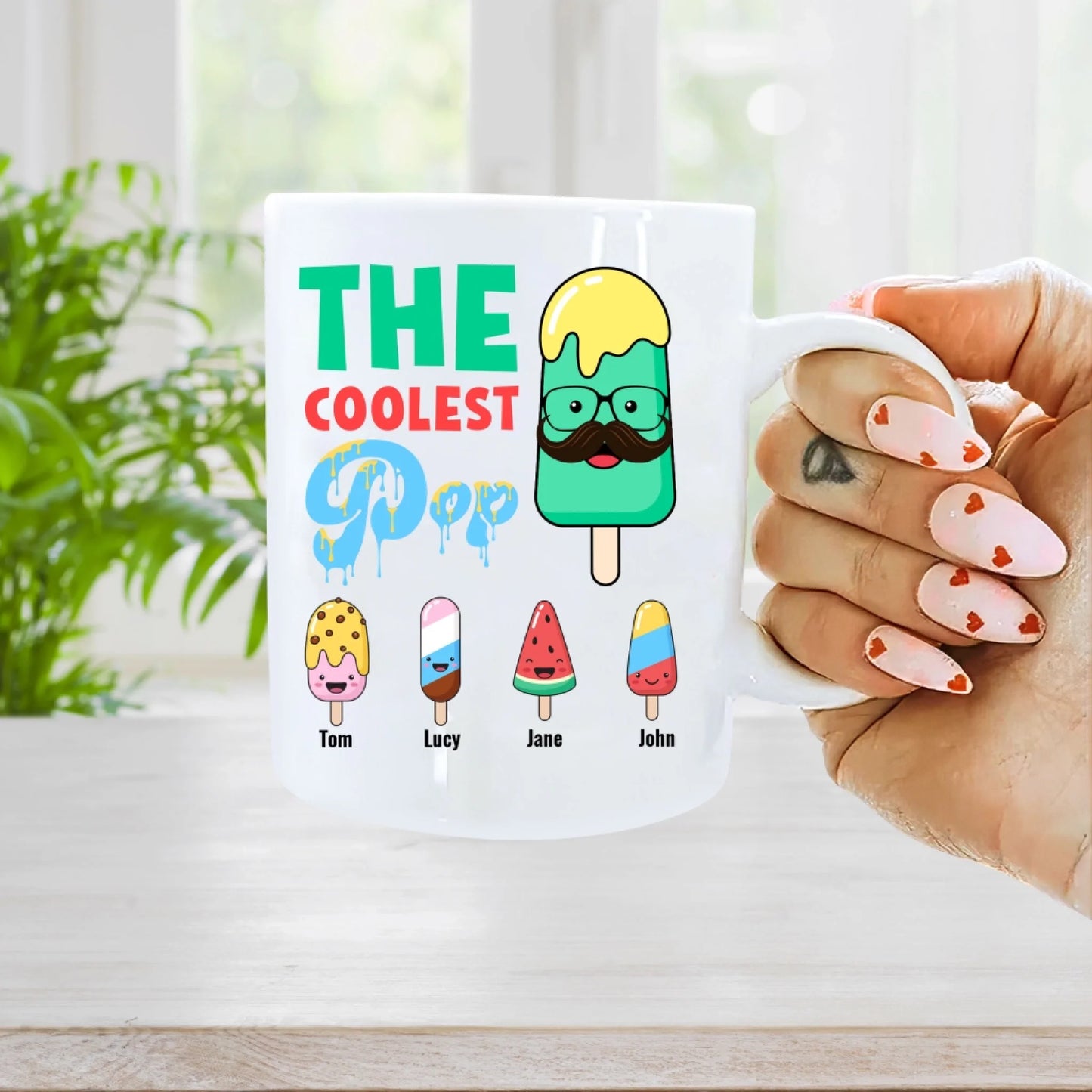 The Coolest Pop, Funny Mug, Gift for Dad - Custom Choo