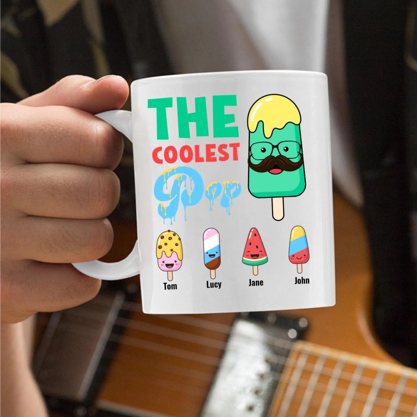 The Coolest Pop, Funny Mug, Gift for Dad - Custom Choo