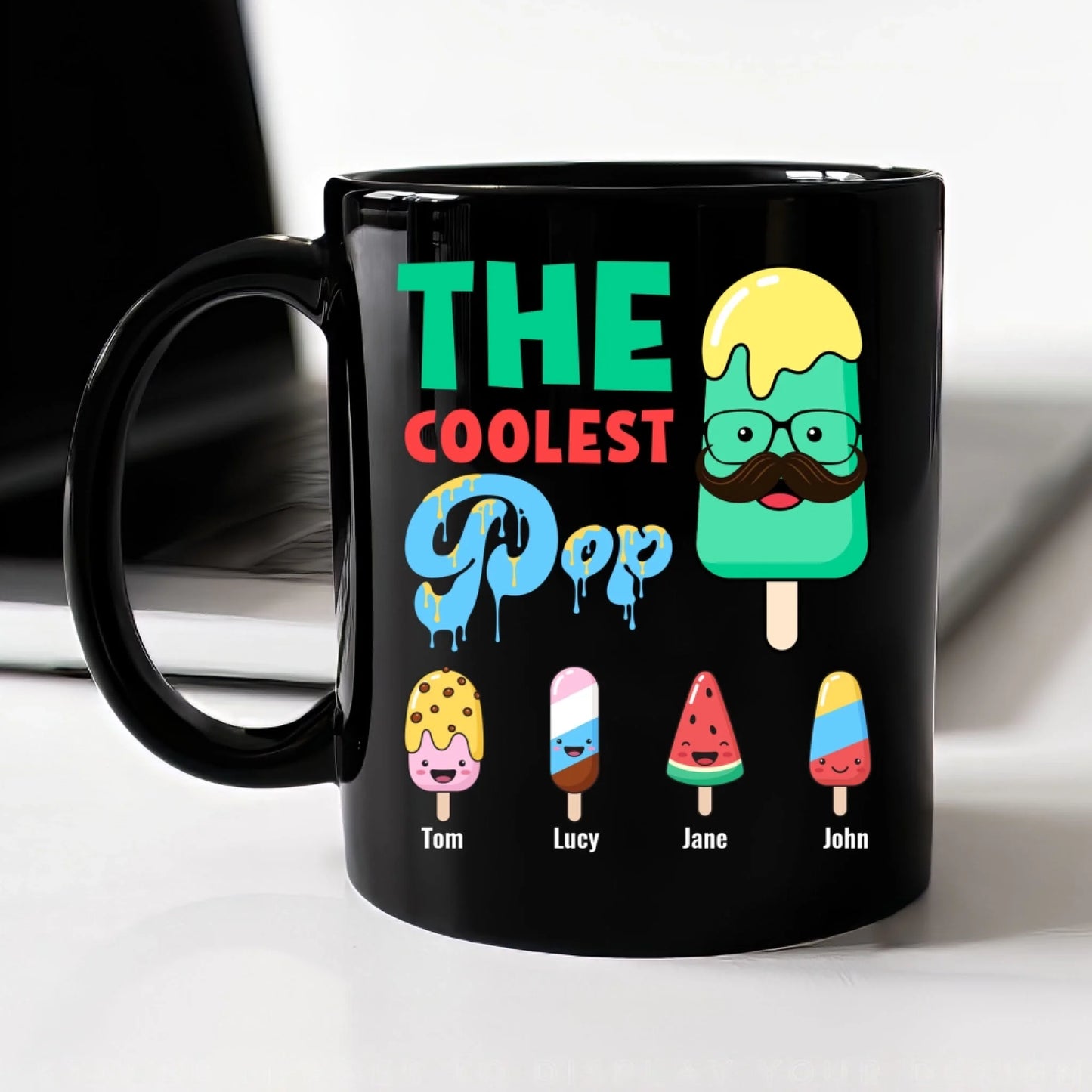 The Coolest Pop, Funny Mug, Gift for Dad - Custom Choo