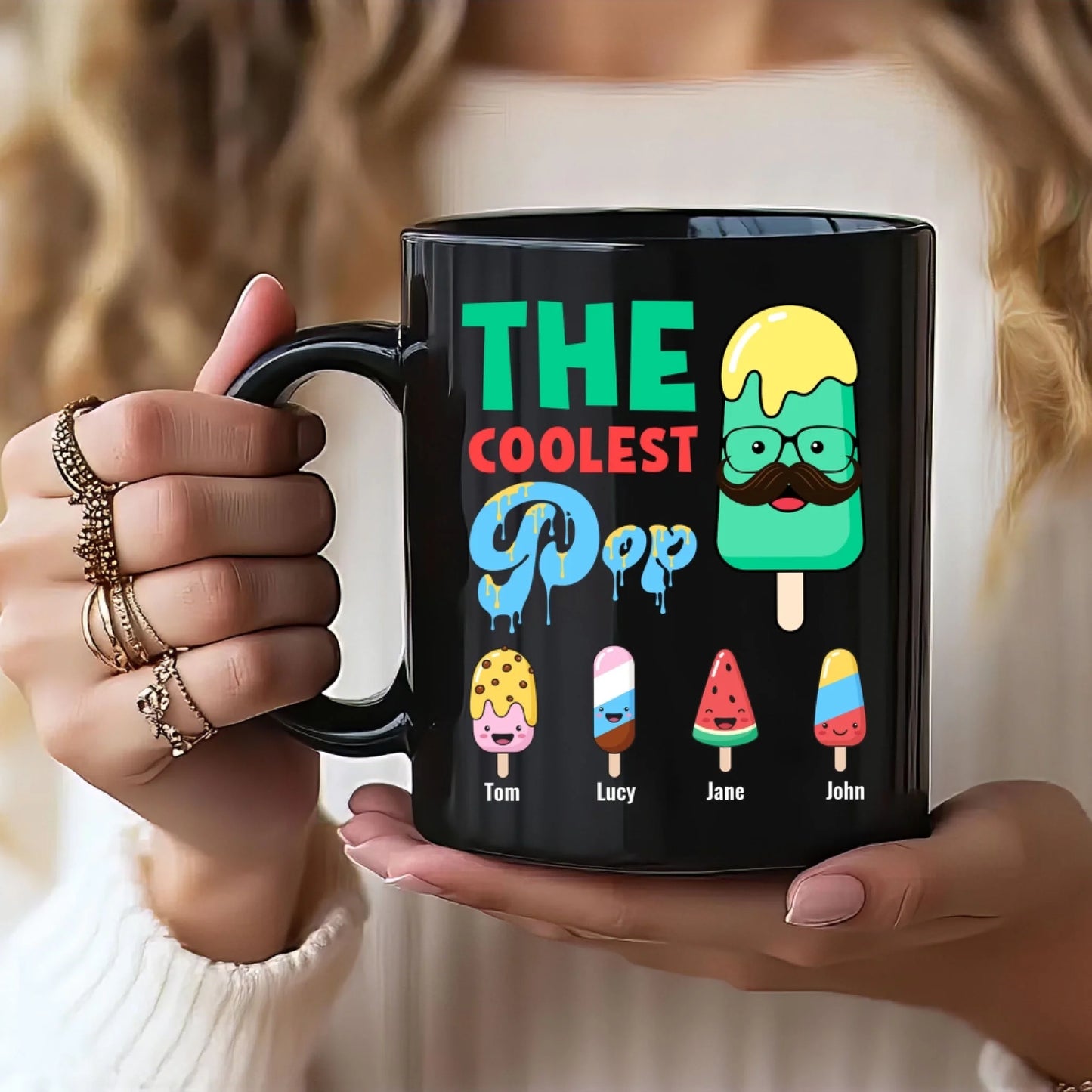 The Coolest Pop, Funny Mug, Gift for Dad - Custom Choo