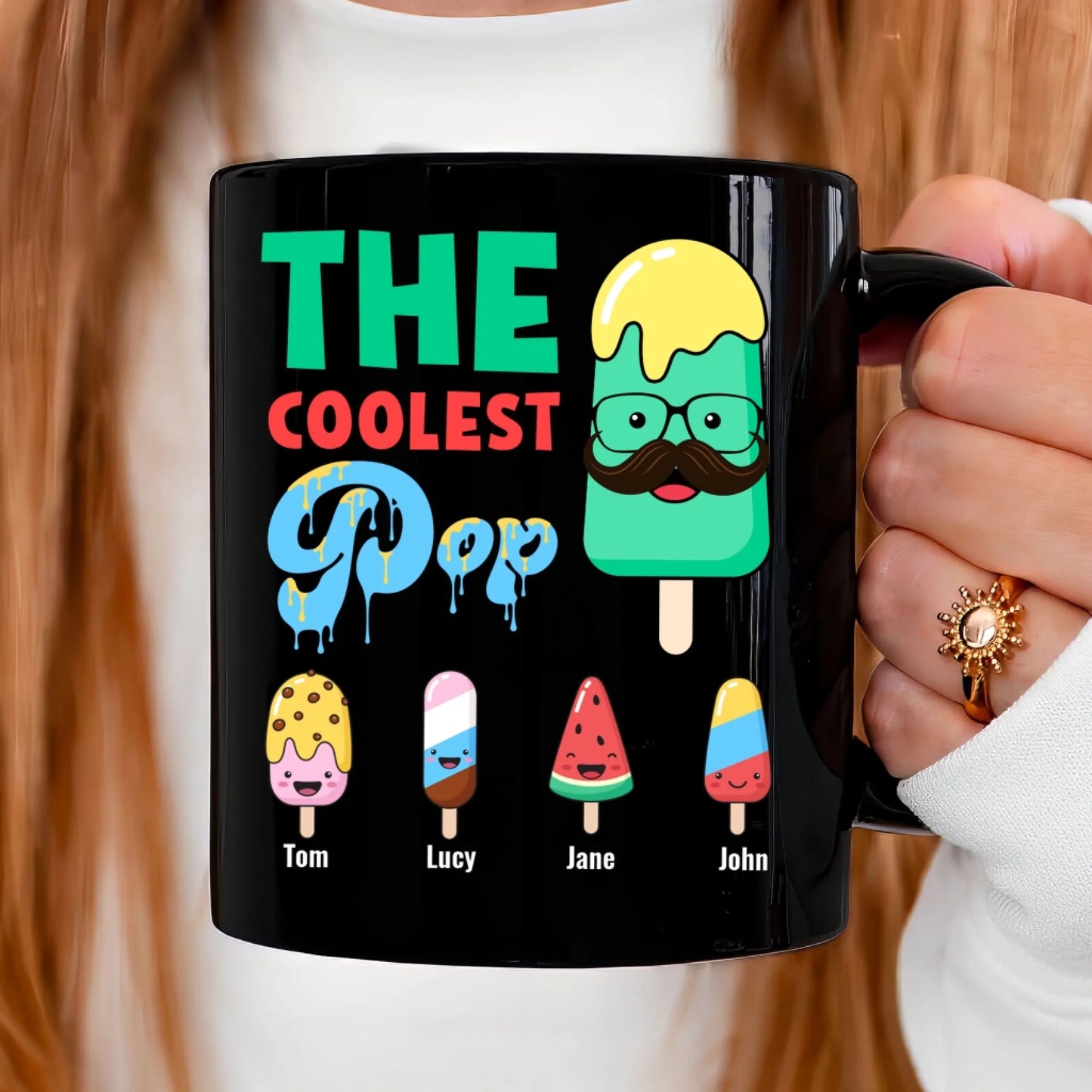 The Coolest Pop, Funny Mug, Gift for Dad - Custom Choo