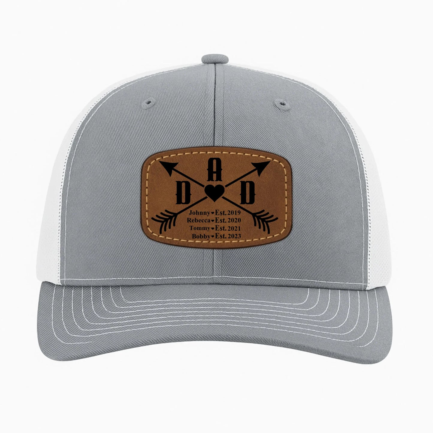 Happy father's day, Gift for Dad, Custom Name, Leather Patch Hat, Custom Choo