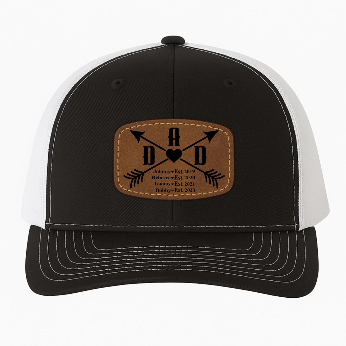 Happy father's day, Gift for Dad, Custom Name, Leather Patch Hat, Custom Choo