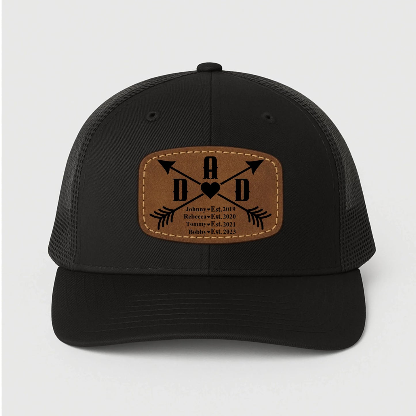 Happy father's day, Gift for Dad, Custom Name, Leather Patch Hat, Custom Choo