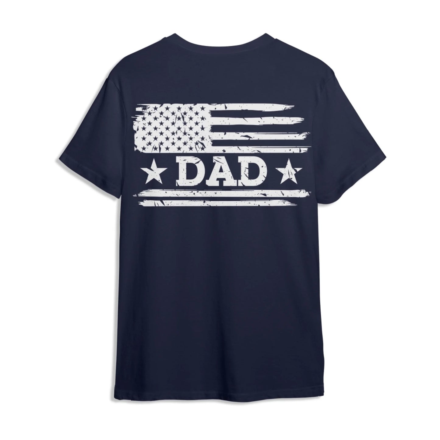 Personalized American Flag Dad & Boy, Girl T-Shirt Set – Father’s Day or Independence Day Gift Idea - Custom Choo