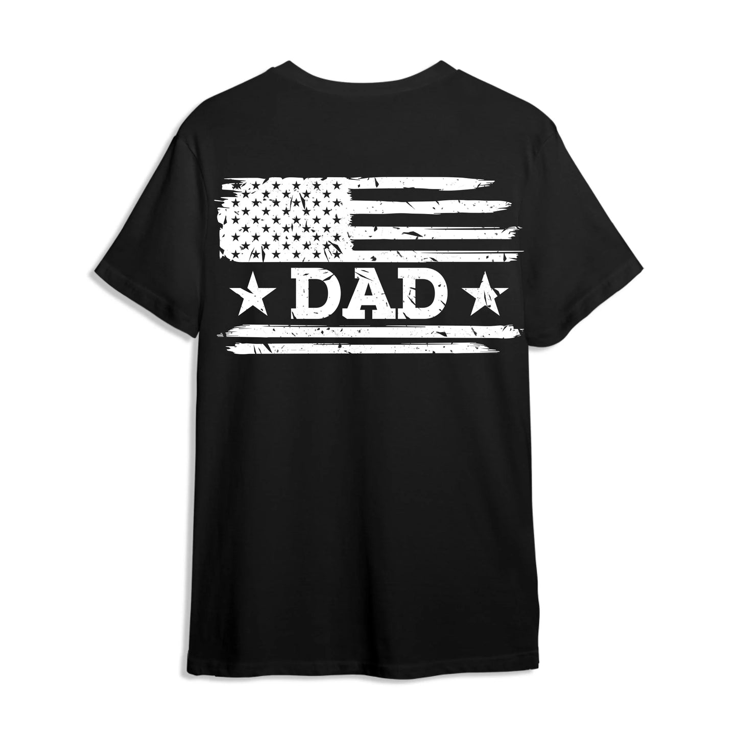 Personalized American Flag Dad & Boy, Girl T-Shirt Set – Father’s Day or Independence Day Gift Idea - Custom Choo