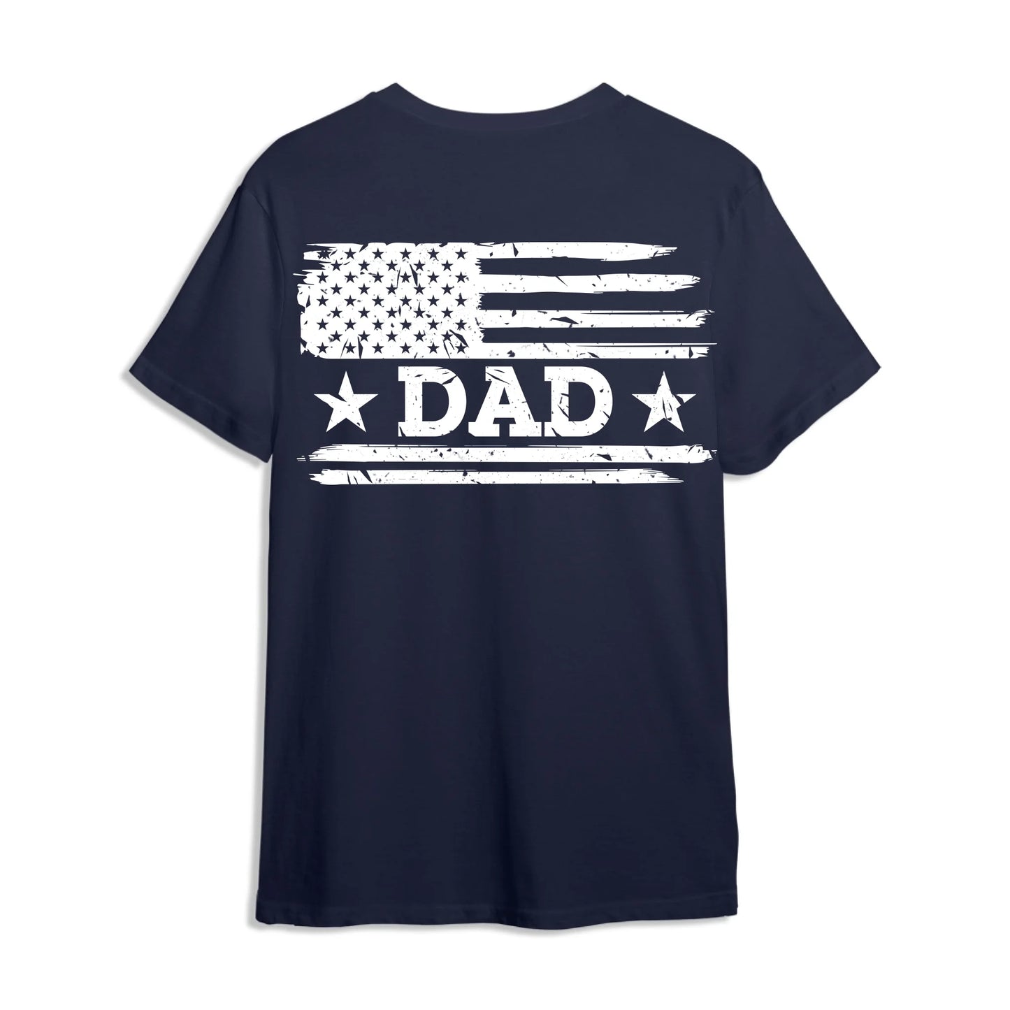 Personalized American Flag Dad & Boy, Girl T-Shirt Set – Father’s Day or Independence Day Gift Idea - Custom Choo