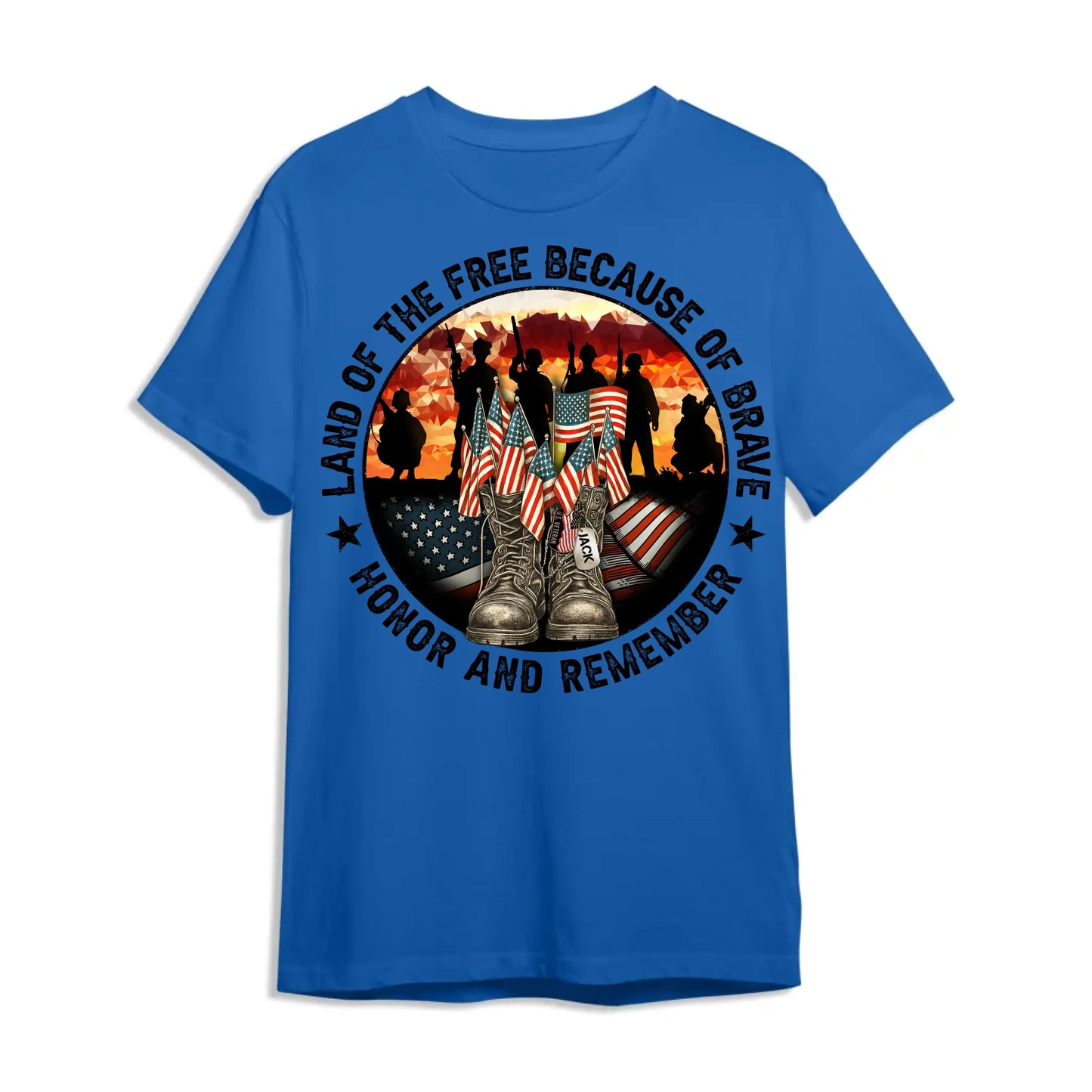 Personalized In Memory of Veteran T-Shirt – Honor the Brave with Customizable Military Tribute, Custom Choo