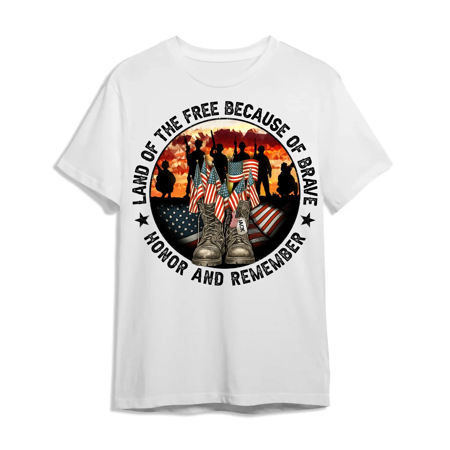 Personalized In Memory of Veteran T-Shirt – Honor the Brave with Customizable Military Tribute, Custom Choo