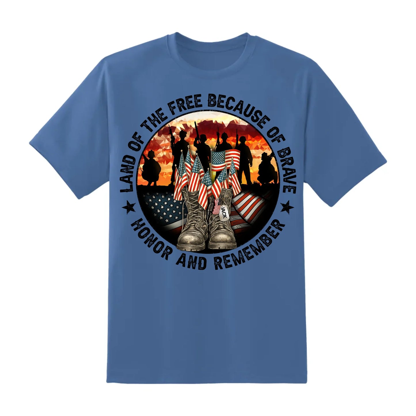 Personalized In Memory of Veteran T-Shirt – Honor the Brave with Customizable Military Tribute, Custom Choo
