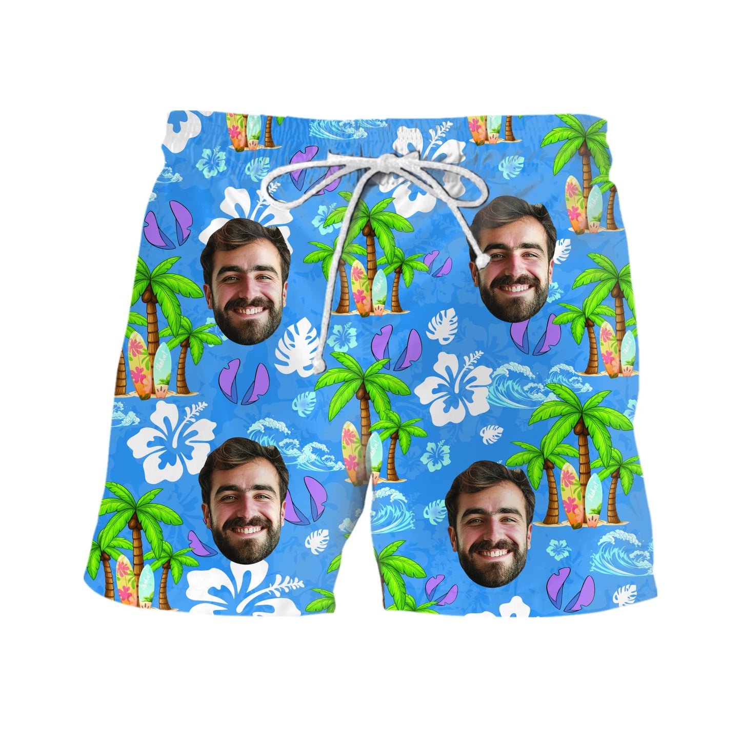 Custom Funny Face Couple for Man - Custom Photo Hawaiian Shirt - Custom Choo