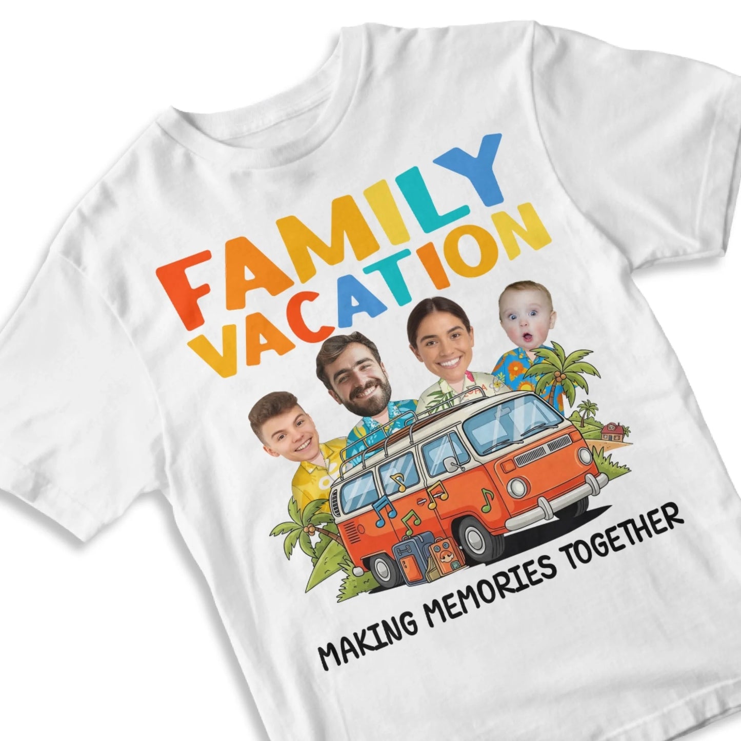 Family Vacation Memories – Personalized Photo Shirts - Custom Choo