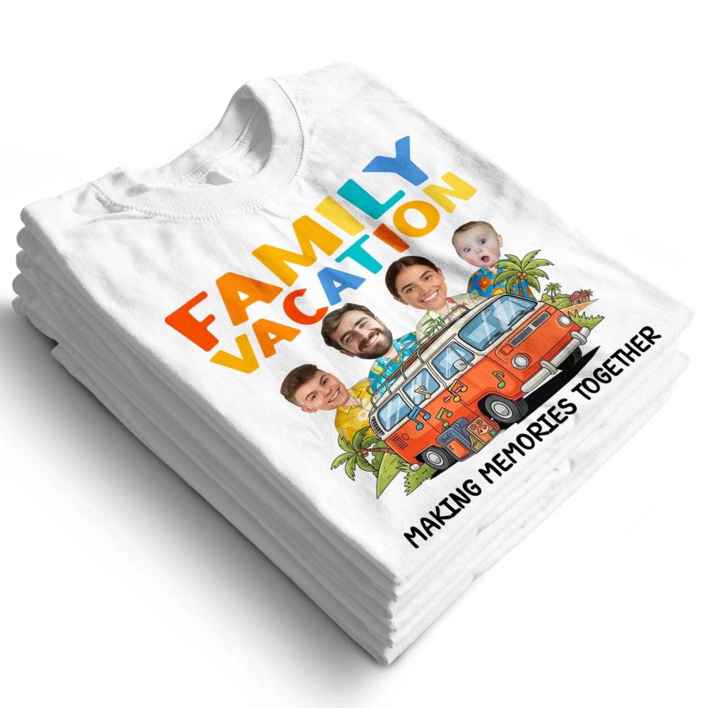 Family Vacation Memories – Personalized Photo Shirts - Custom Choo