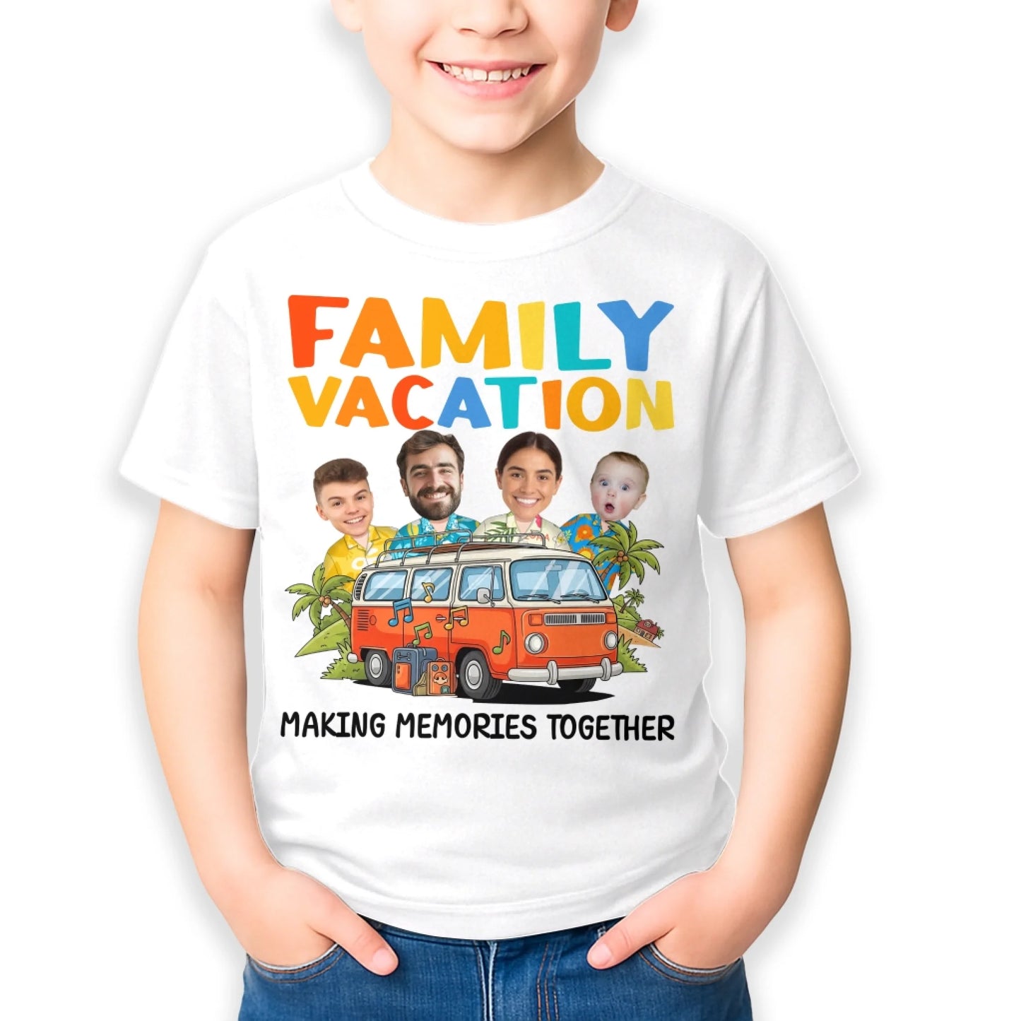 Family Vacation Memories – Personalized Photo Shirts - Custom Choo