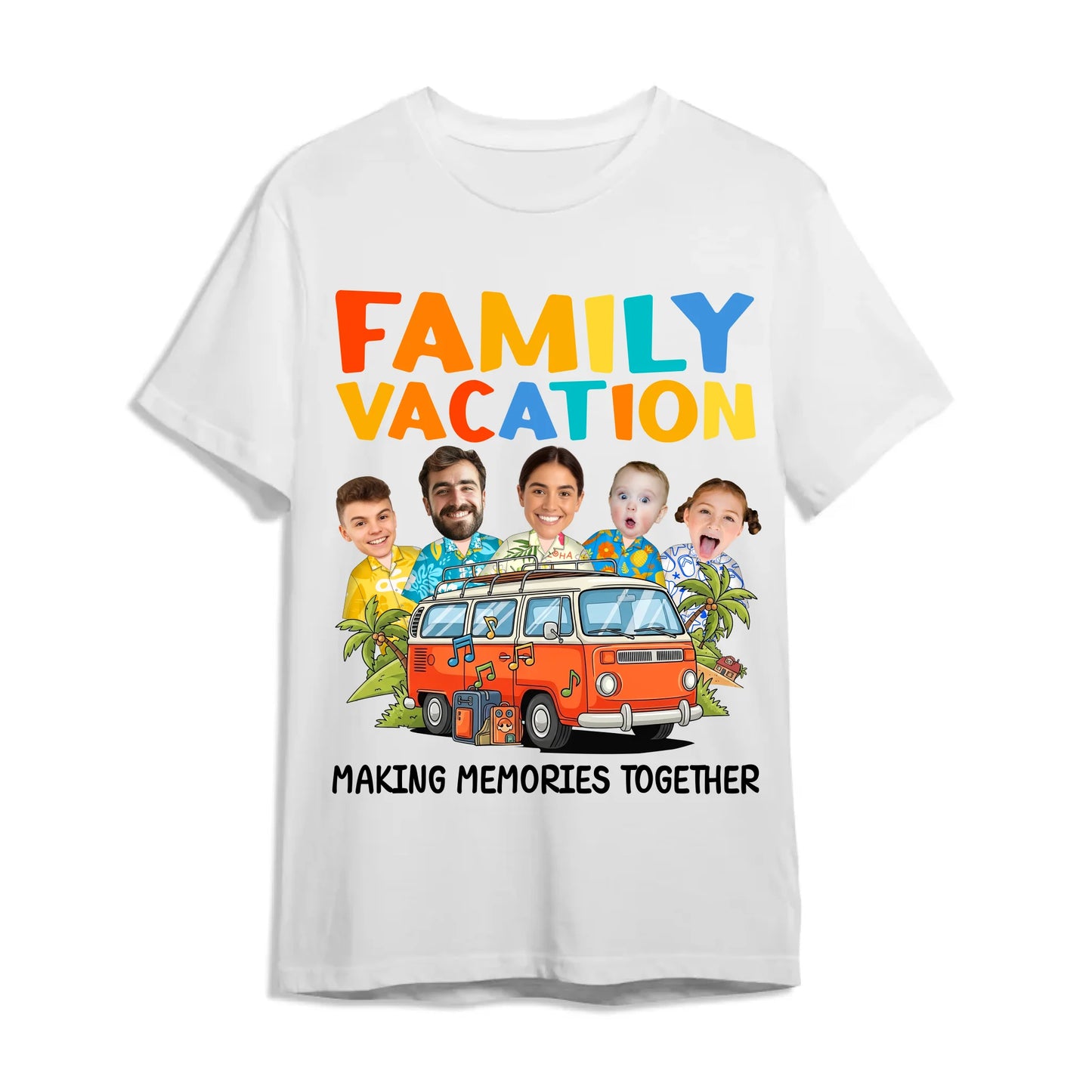 Family Vacation Memories – Personalized Photo Shirts - Custom Choo