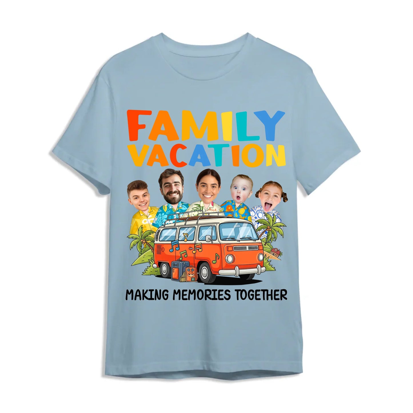 Family Vacation Memories – Personalized Photo Shirts - Custom Choo