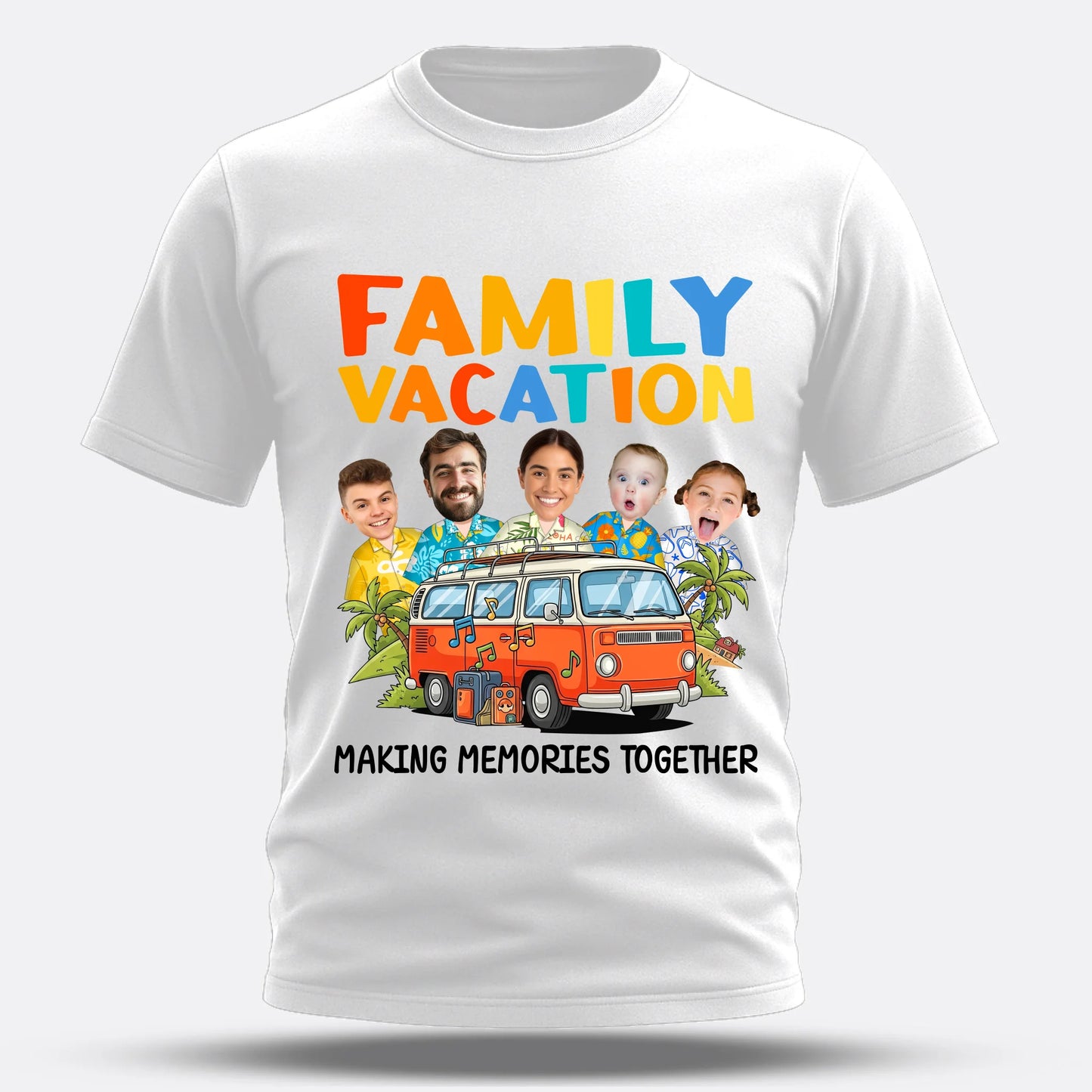Family Vacation Memories – Personalized Photo Shirts - Custom Choo