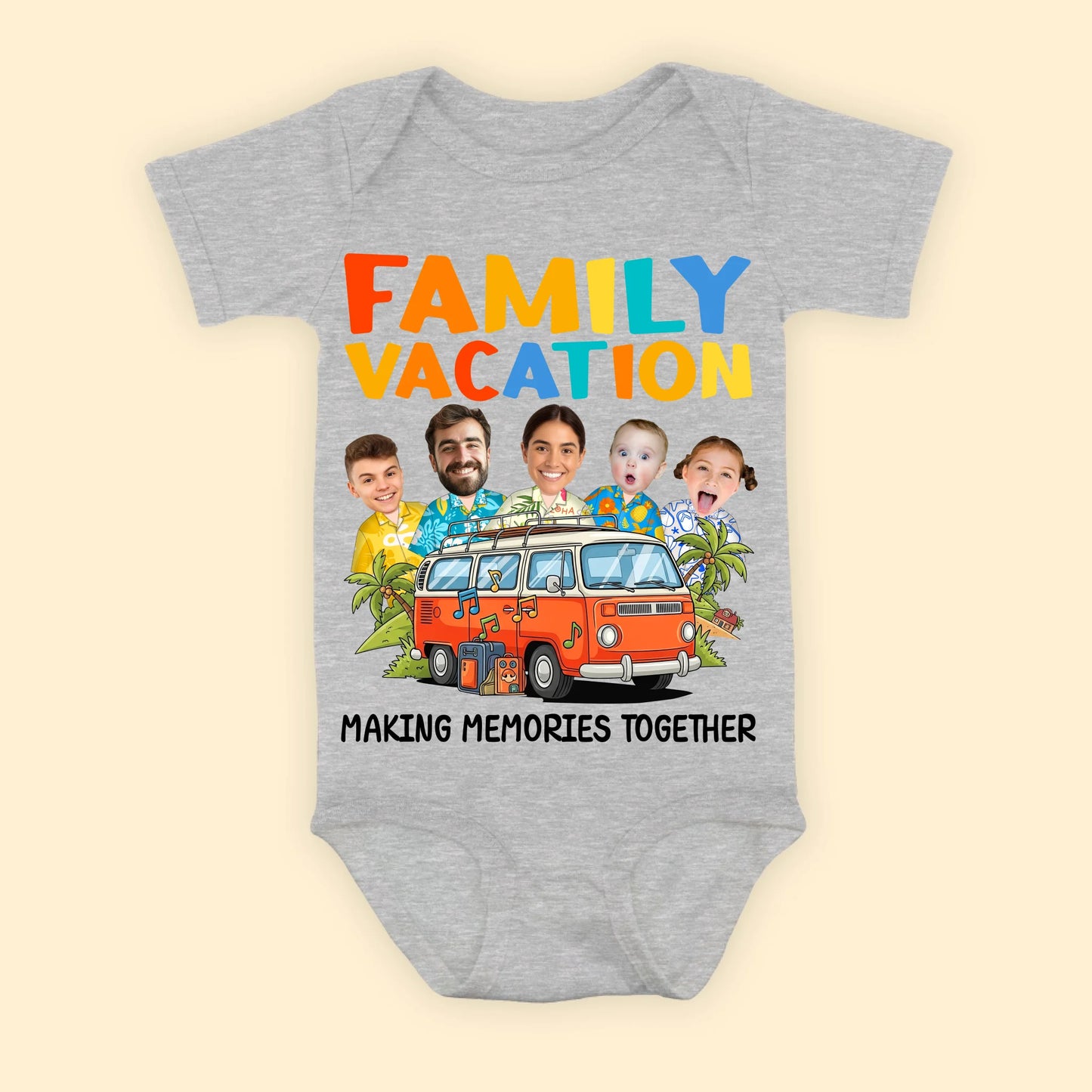 Family Vacation Memories – Personalized Photo Shirts - Custom Choo