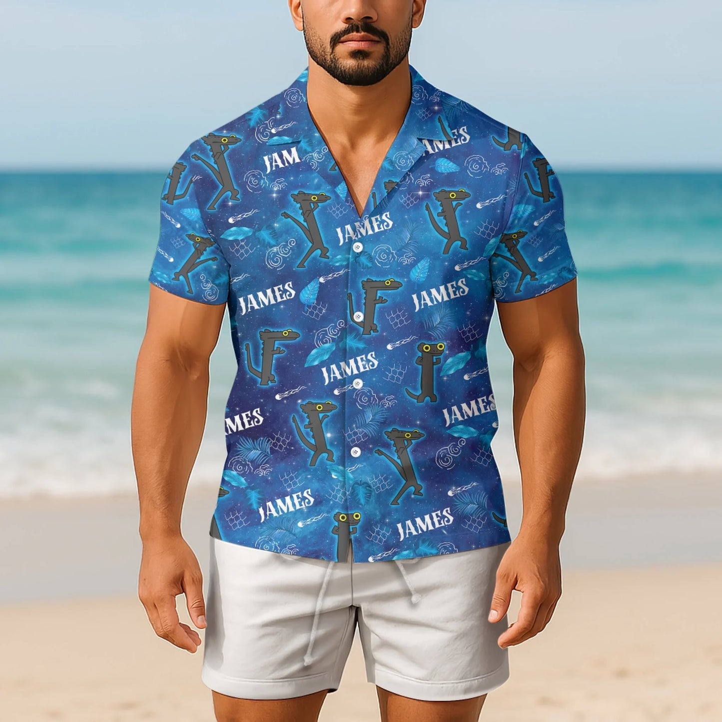 Funny Dancing Dragon – Personalized Name Hawaiian Shirt - Custom Choo