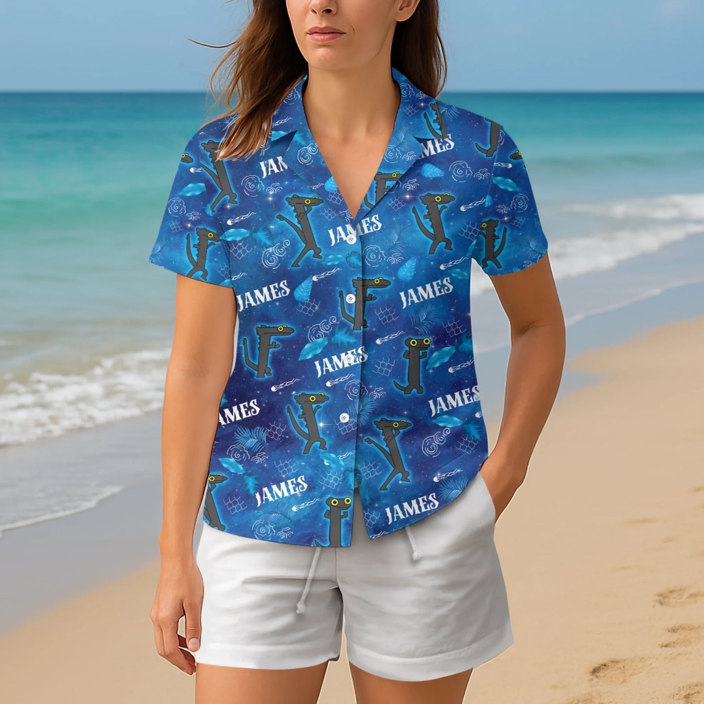 Funny Dancing Dragon – Personalized Name Hawaiian Shirt - Custom Choo
