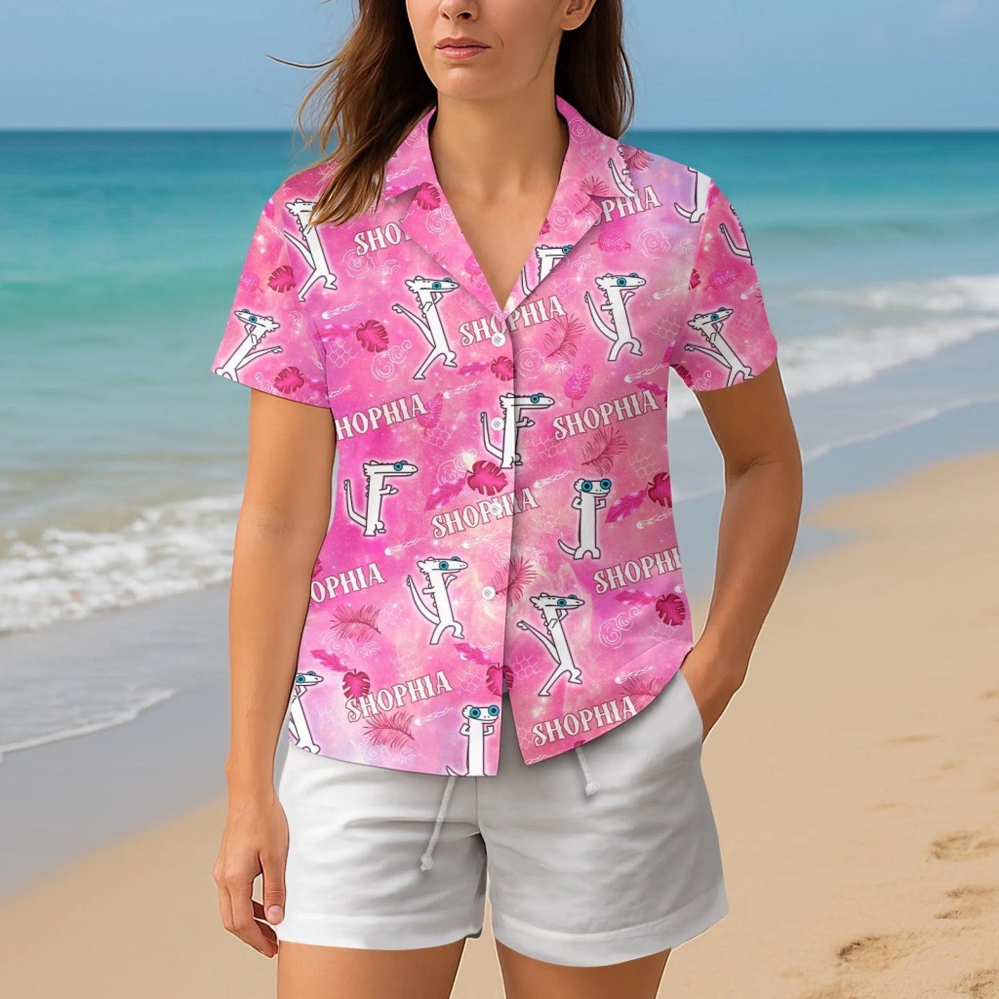 Funny Dancing Dragon – Personalized Name Hawaiian Shirt - Custom Choo
