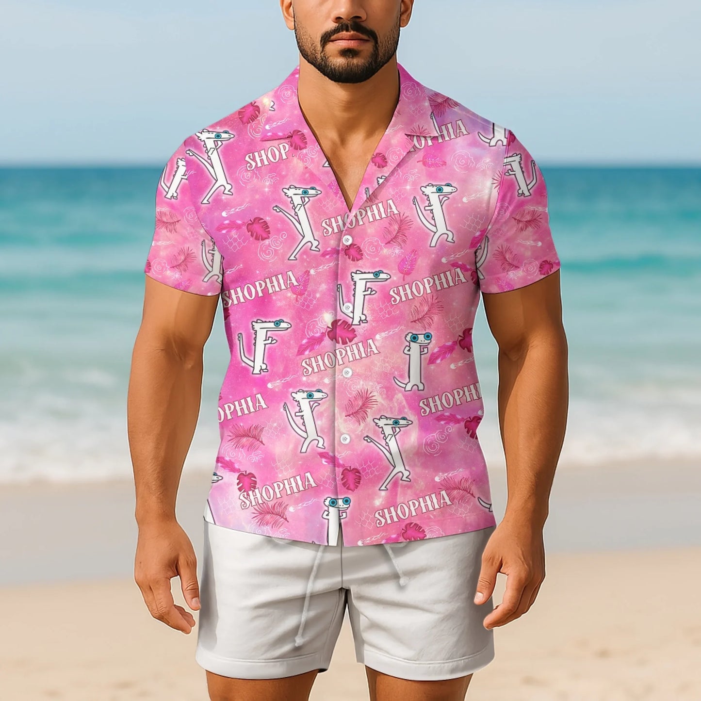 Funny Dancing Dragon – Personalized Name Hawaiian Shirt - Custom Choo
