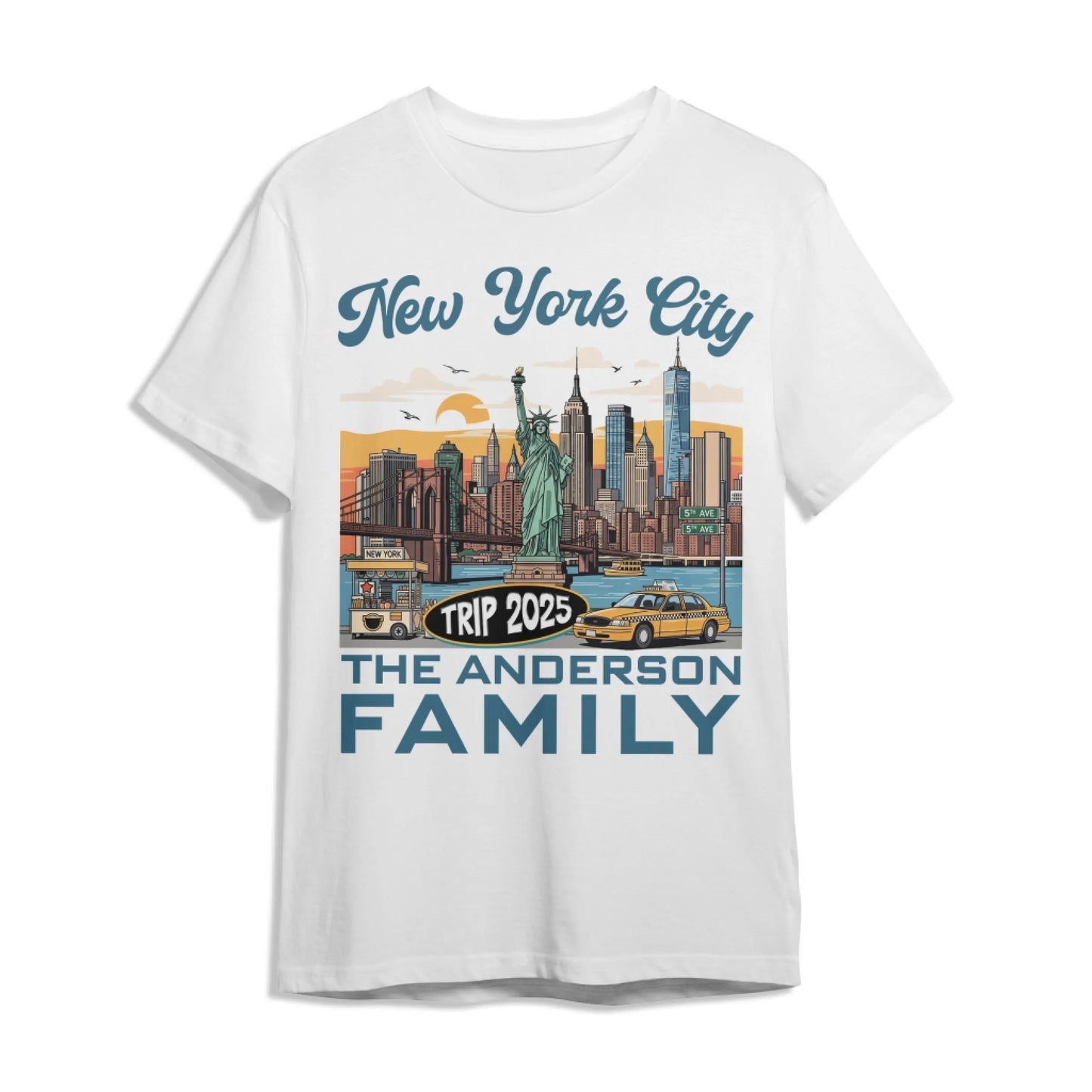 Personalized New York Travel Shirt – Matching Family Vacation T-Shirt - Custom Choo