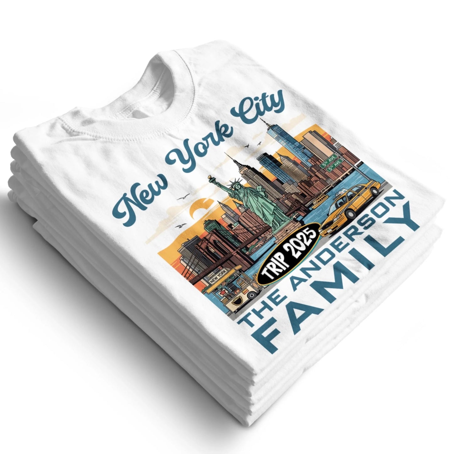 Personalized New York Travel Shirt – Matching Family Vacation T-Shirt - Custom Choo