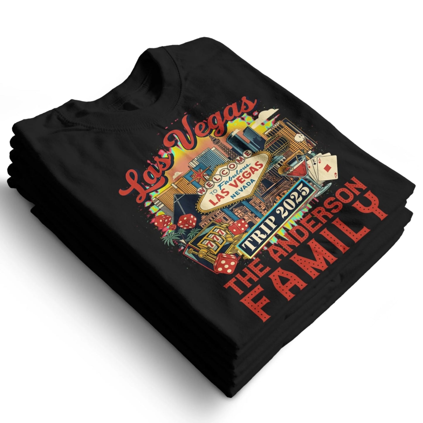 Personalized Las Vegas Travel Shirt – Matching Family Vacation T-Shirt - Custom Choo