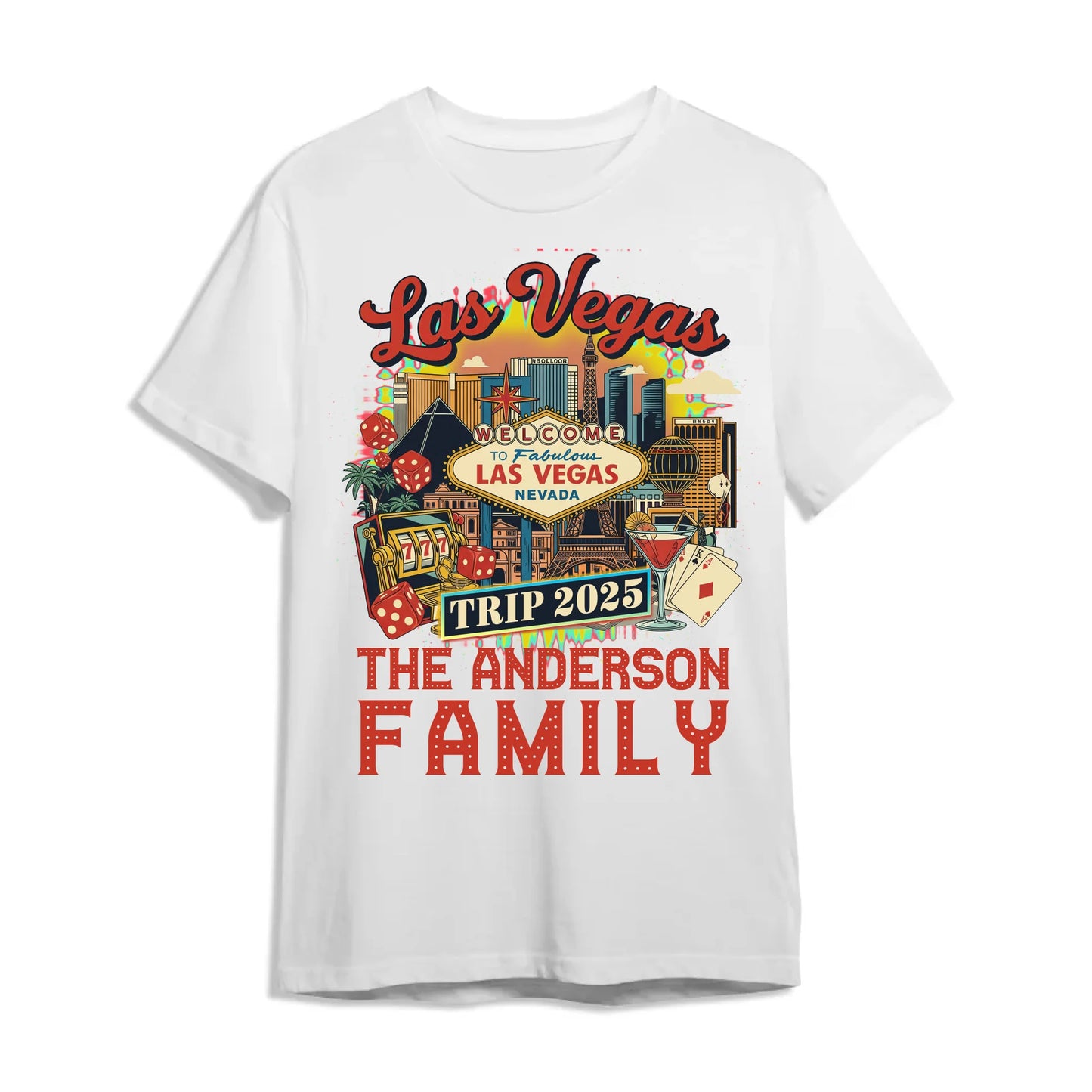 Personalized Las Vegas Travel Shirt – Matching Family Vacation T-Shirt - Custom Choo