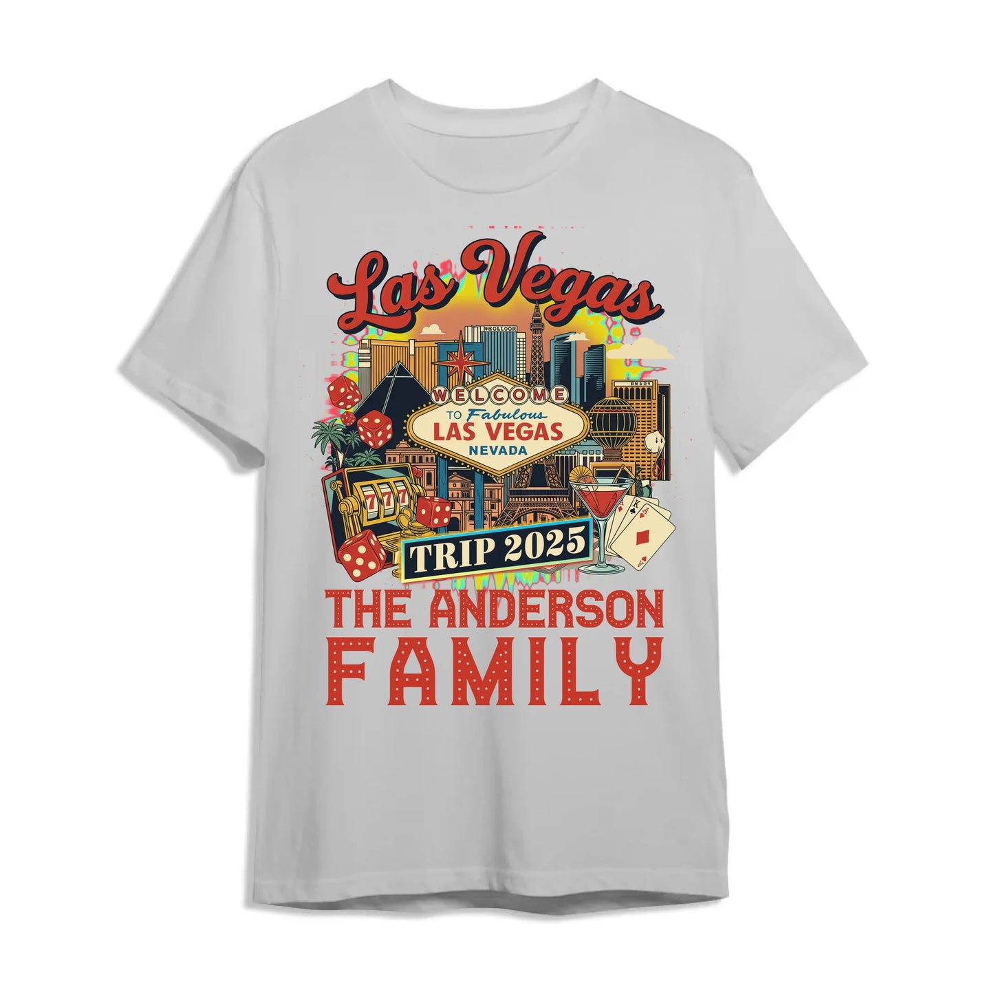 Personalized Las Vegas Travel Shirt – Matching Family Vacation T-Shirt - Custom Choo