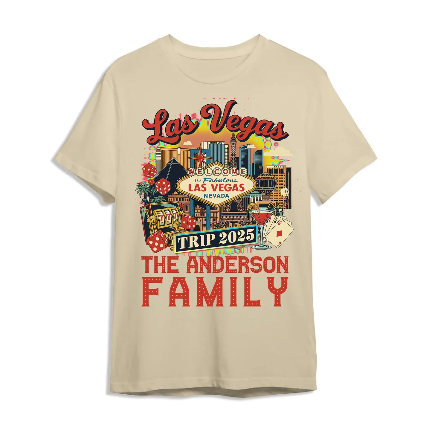 Personalized Las Vegas Travel Shirt – Matching Family Vacation T-Shirt - Custom Choo
