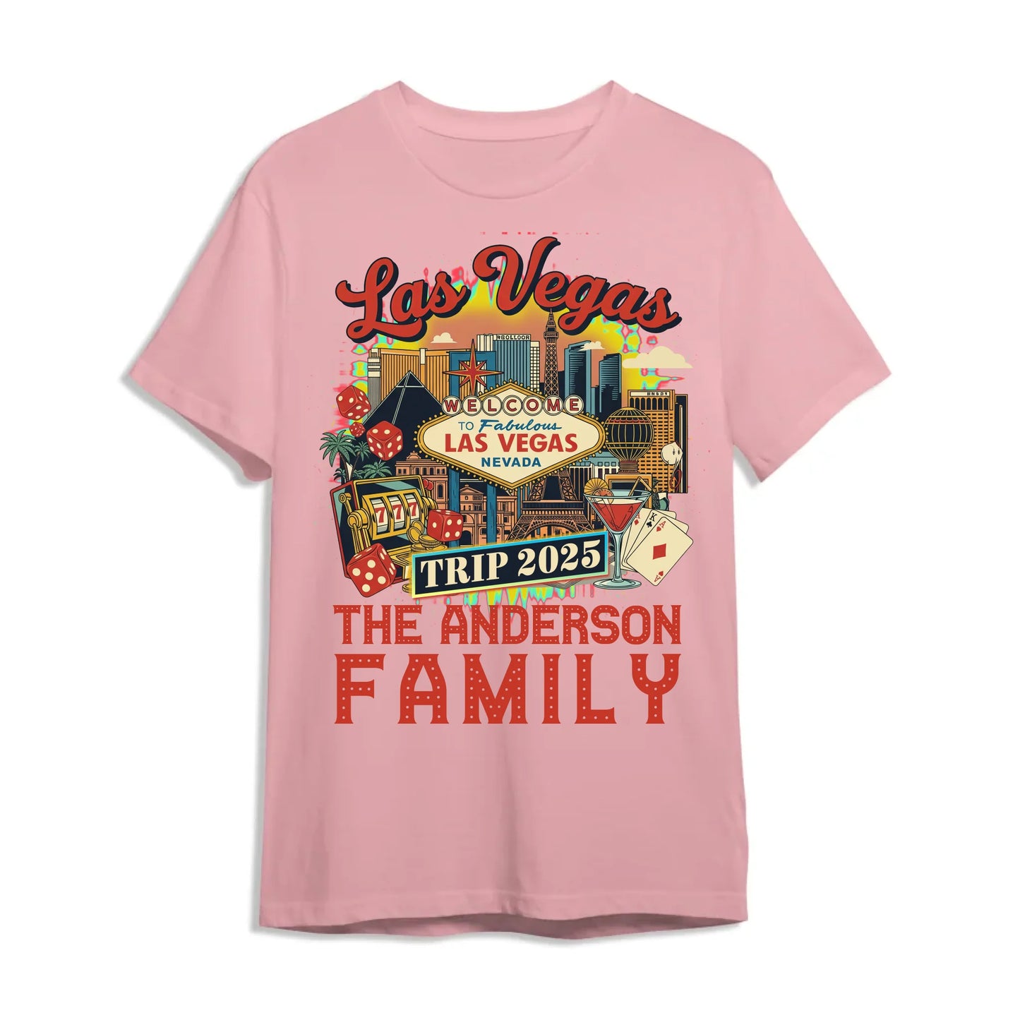 Personalized Las Vegas Travel Shirt – Matching Family Vacation T-Shirt - Custom Choo