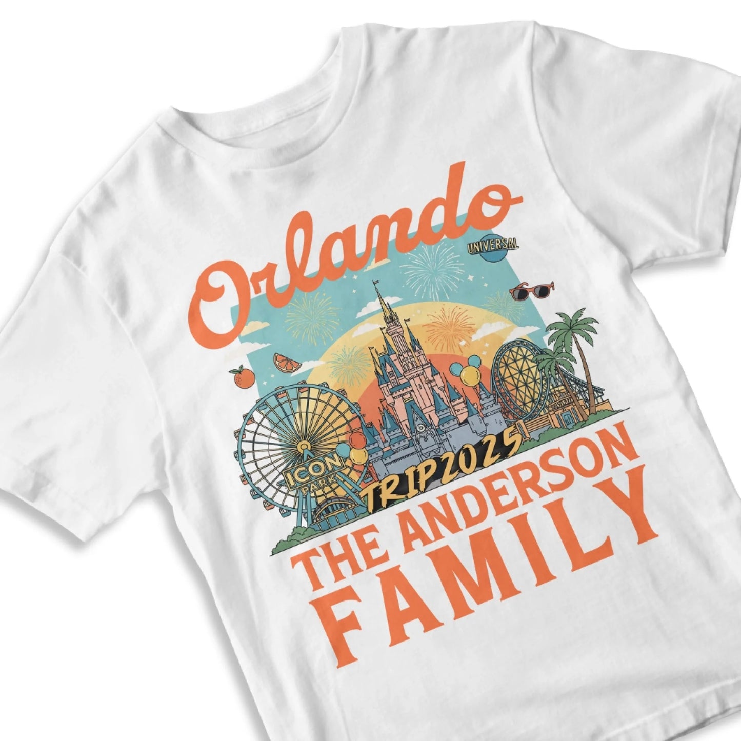 Personalized Orlando Travel Shirt – Matching Family Vacation T-Shirt - Custom Choo