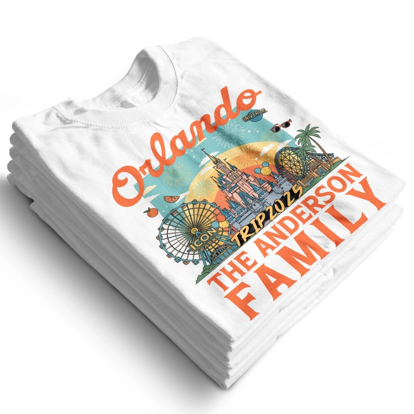Personalized Orlando Travel Shirt – Matching Family Vacation T-Shirt - Custom Choo